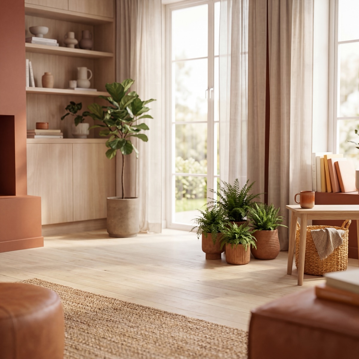 Empty room before furniture